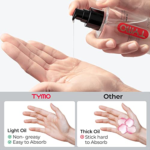 Tymo прстен розова коса засилување четка+масло за третман на коса од тимо