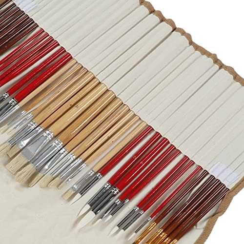 Завитка за моливи, четки за бојадисување поставени со меки четки за бои од 38 парчиња, куќиште за молив со добра цврстина, држач за четка