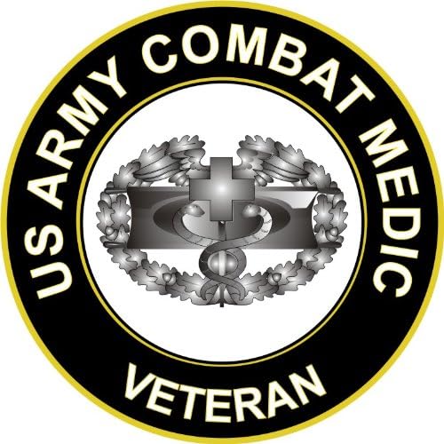 Продавница за воени ветеринари на американските армиски борбени лекови ветерански прозорец налепници на налепници 3,8 “
