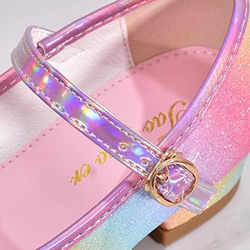 Деца чевли со дијамантски сјајни сандали принцези чевли се поклонуваат високи потпетици девојки принцези чевли Мери Janeејн чевли