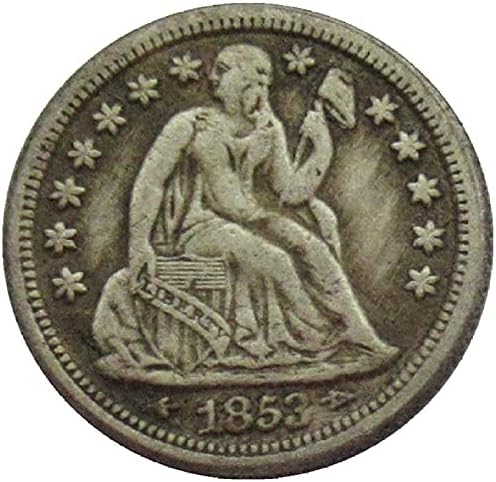 САД Наки 10 Центи 1853 Сребрена Копија Комеморативни Монети