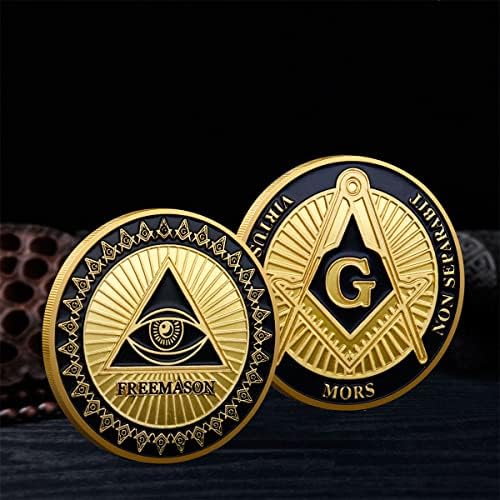 50мм Американски Пет Армиски Масонски Медал Колекционерска Монета Орел Монета Морнарица Комеморативна Монета Зелена Бронзена Златна Монета