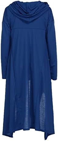 Божиќни жени со долги ракави, печатени дуксери, пулвер, влечејќи долга џемпери блуза жени три четвртина поштенски сини
