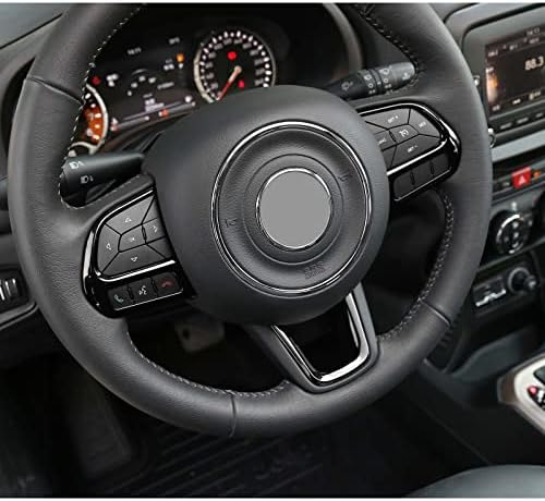 3 парчиња воланот на управувачот на автомобилот за внатрешни додатоци за внатрешни работи за Jeep Renegade 2015-2023, за Jeep