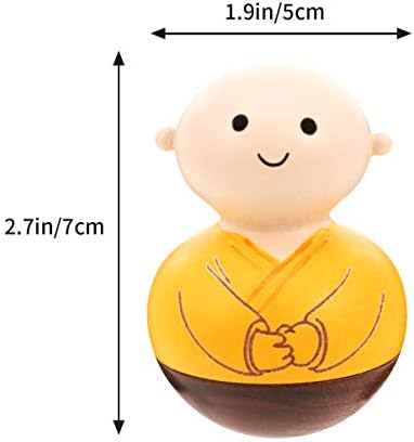 Clispeed бебе кукла Буда монах фигура поли монах tumbler поли мал Буда фигурини за wallидни полица табели за десктоп автомобил