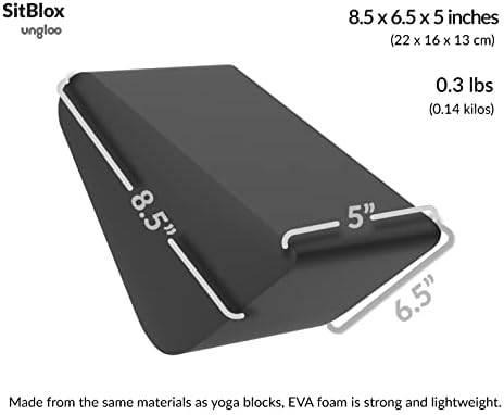 Ungloo sitblox медитација јога блок со висока густина на ева пена за поддршка на колковите и колената