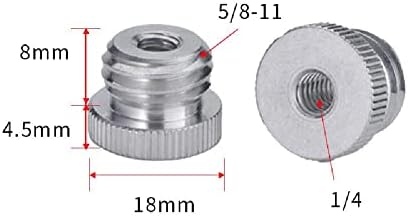 Метални до машки адаптер за завртки за поправка на делови за завртки за статив за статив за камера мик