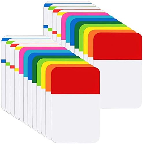 Индекс на датотеки Kimcome Табови 1 инчи лепливи знамиња 480 компјутери, маркери на обоени страници Самостојно лепило, јазичиња за резиционирање