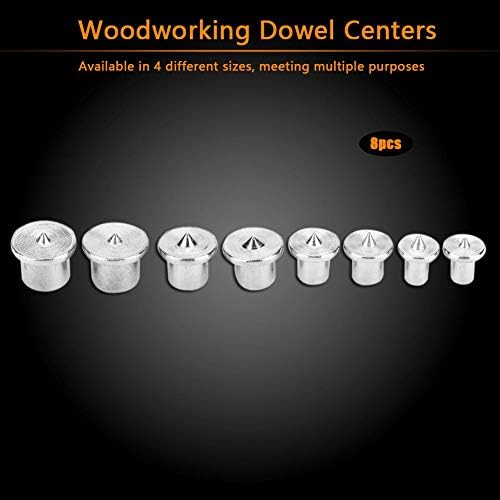 8 парчиња обработка на дрвени центри за алатки за алатки за усогласување на тенонот маркер 6/8/10/12мм мултитули