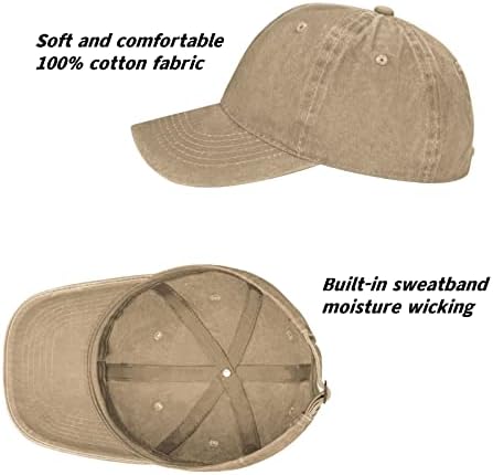 4 пакуваат гроздобер измиени памучни капаци на бејзбол, со низок профил прилагодлива неконструирана бејзбол капа за жени за жени мажи