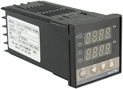 FACDEM PID дигитален контролер на температурата REX-C100 0 до 400Degree k Type Relay Излез