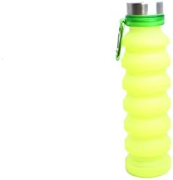 Склопливо шише со мека вода - Силиконо спортско шише - шише со вода што може да се прошири - патување, кампување, фитнес -пријатно