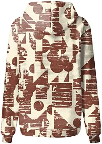 Женска зимска облека 2023 врвови на џемпери за печатење на тркала со качулка со качулка, случајна пролетна облека