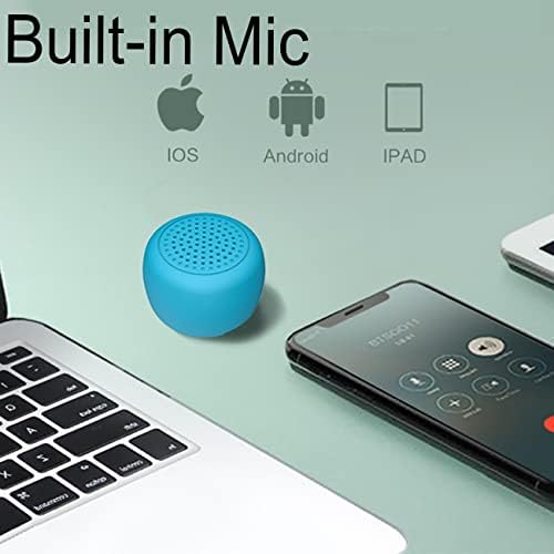 Momoho Mini Bluetooth звучник со далечински бленда, мал и мал водоотпорен Bluetooth звучник за канцеларија и отворен, преносен