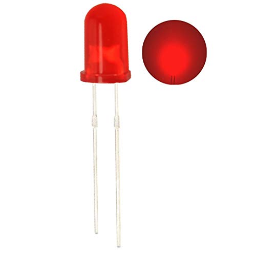 Othmro 30pcs висока моќност 0,02W црвен LED чип, LED светло со алуминиумска база на загревање 1,9-2.1V 20MA LAMP BEADS