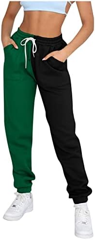 Панталони за женски панталони за жени, панталони за џемпери, панталони со ремени со 2 џебови панталони цврсти пакувања во боја