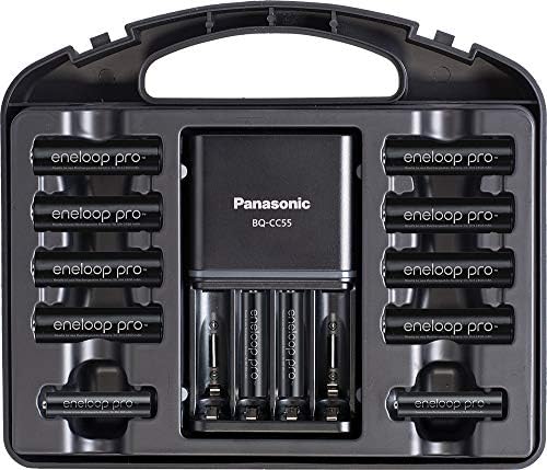 Panasonic K-KJ55KHC86A Eneloop pro Батерии За Полнење Со Висок Капацитет ПАКЕТ 8aa, 6AAA &засилувач; Panasonic BK-3MCCA16FA Cyc