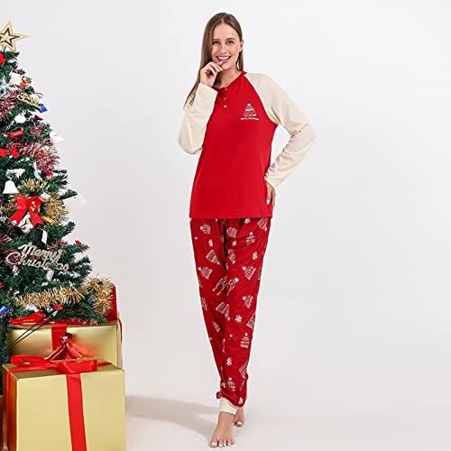 Божиќна облека за семејни пижами, што одговара на пижами за семејство од 3 облека-дете облека Божиќна семејна облека