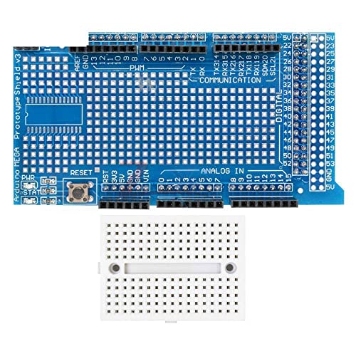 Proto Prototype PCB Shield v3.0 V3 Одбор за развој на експанзија + Mini PCB леб за леб за Arduino Mega Atmega1280/Atmega2560