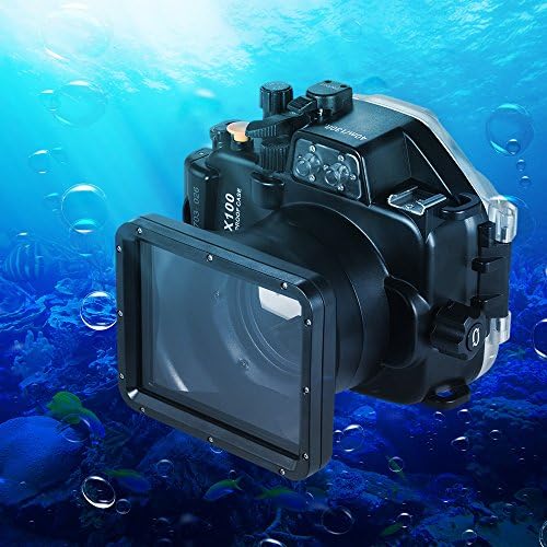 Andoer Meikon водоотпорна камера за нуркање за куќиште за куќиште за куќиште Подводни подводни 40м/ 130ft за Panasonic Lumix LX100