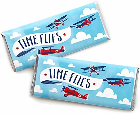 Преземање на летање - Авион - Обвитка за бонбони Гроздобер Авион Туш за бебиња или роденденска забава - Сет од 24