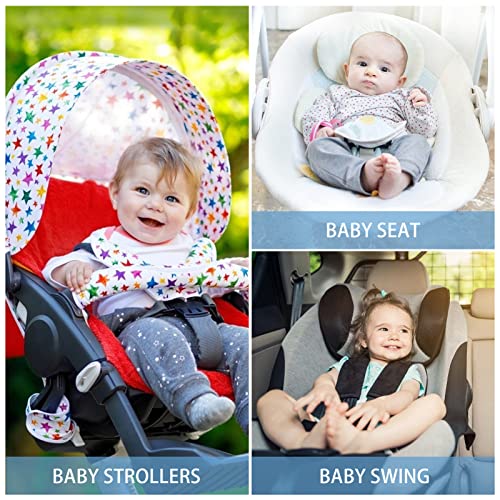 Кисангел бебе шетач перница за новороденчиња, детски колички, шетач за перница за перница за столче, столче, душек, бебе врата, поддршка