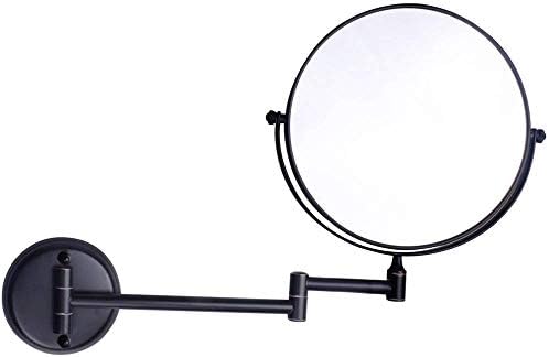 Огледала за шминкање на wallидот на OneMTB, зголемувајќи ги цврстиот двострана прилагодлива козметичка огледало за бричење на бања суета огледало