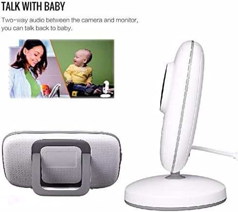 АМОНИДА Бебе Надзорник Камера Комплет, 2-Начин Зборува Бебе Монитор 2.4 GHz Лцд Дисплеј Ноќ Визија За Дома
