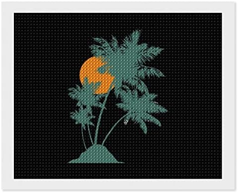 Комплети за сликање на палма со дијаманти 5D DIY целосна вежба Rhinestone Arts Wallид декор за возрасни 16 x20