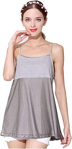 Облека за анти-зрачење на Монсег ЕМФ, женски елеци против зрачење за заштита од зрачење, радијација заштита породилно фустан емф заштитен