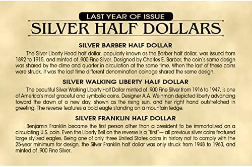 Американски Монета Богатства Минатата Година На Издавање Сребрена Половина Долари