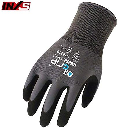 Најлонски работни ракавици црни полиестер PU обложување отпорни нараквици