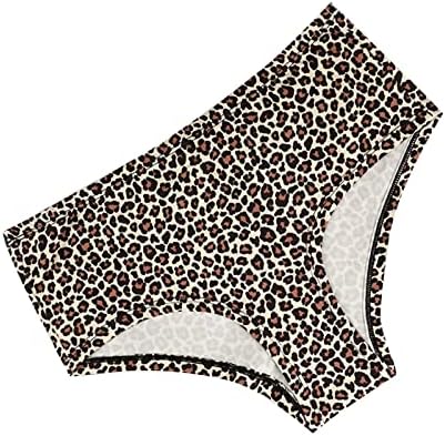 Плус Големина Гаќи Сорта Пакет Женски Леопард Печатење Висок Половината Тесни Гаќи Секси Боксер Долна Облека Беспрекорна