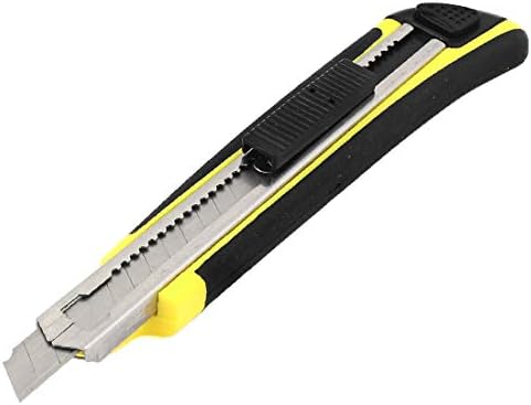 X-Gree House Hountersone Plastic Praster Performance Cutter Cutter Sharp Blades Black Yellow (Oficina doméstica plástico Mango Antideslizante