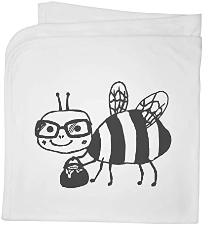 Азиеда „пчела што носи нектар“ памучно бебе ќебе/шал