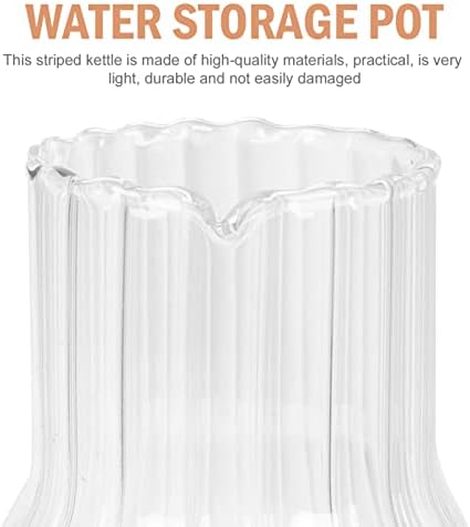 Стаклена сад за стакло во вода со капаче за складирање на домаќинства, вертикални пијалоци, контејнер за складирање, транспарентен