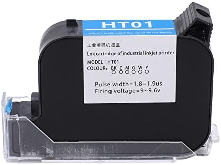 Fafeicy HT01 42ml Рачен кертриџ за мастило за печатач, замена за касети за печатење со инк -џет за печатење со брзо сушење 12,7 мм