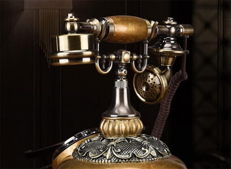 Zykbb Fshion Rotary Dial Lansline Телефонски кабел антички фиксен телефон