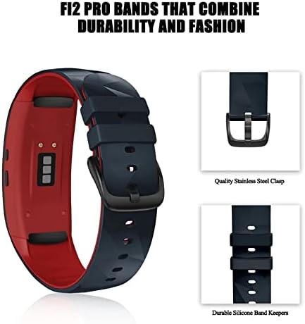 Wtukmo Smart Watch Ремени За Samsung Опрема Одговара 2 Про Ремен Силиконски Фитнес Часовник Рачен Зглоб Опрема Fit2 Про СМ-R360 Прилагодливи