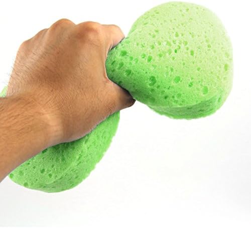 Uxcell Green Compressed Sponge Sponge Polishing Полки за чистење алатка за перење за тело на автомобил