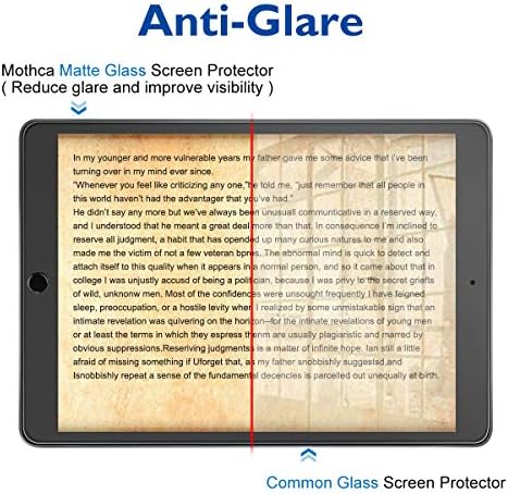 Заштитник на екранот Motte Matte Glass за iPad 10,2 инчи [не приватност] Анти-сјај и анти-прстиран отпечаток Нема заслепувачки 9H тврд HD