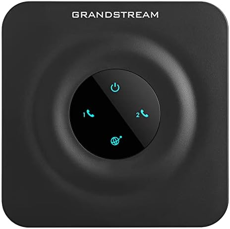 Grandstream GS-HT802 2 Порт Аналоген телефонски адаптер VoIP Телефон и уред, црна