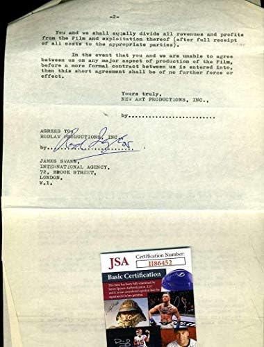 Род ТЕЈЛОР ЏСА Коа Потпиша 1965 Чука Договор Автограм-Нфл Намалување Потписи