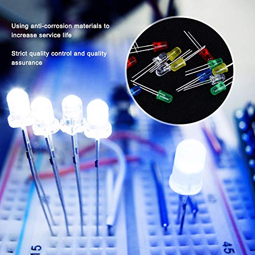 LED диода, 500pcs 5 mm волумен на LED светлосен сет, LED светлосен диод сет - пластика, пластични материјали, фино изработка