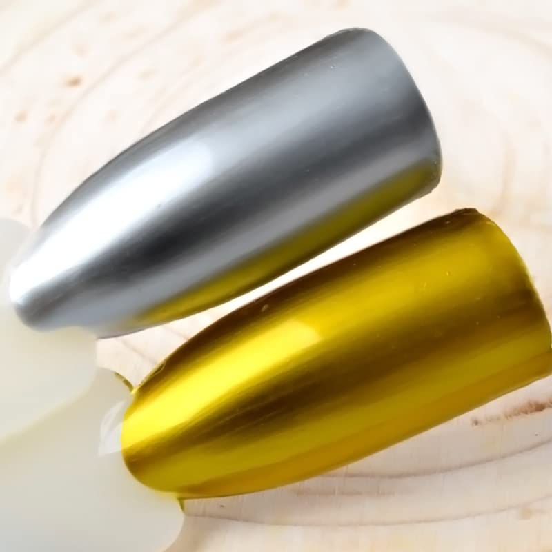 Missceering 7ml металик нокти Полски огледало Ефект Сјаен метален лак бонбони 12 бои сјајни полициски алатки за уметност за нокти -