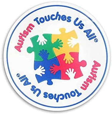 Декларација на прозорецот за подигнување на свеста за аутизам - Аутизмот нè допира до сите нас декорации за парчиња сложувалка за
