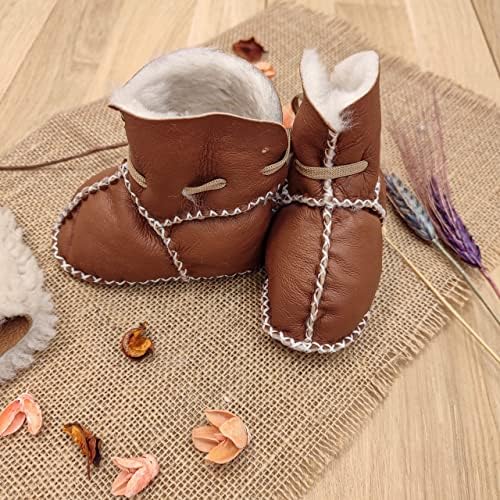 Ситилин кожа бебешки чизми 0-12 месеци, први чевли за одење, органски волна бебешки чизми, први чевли, подароци за бебиња, меки чевли