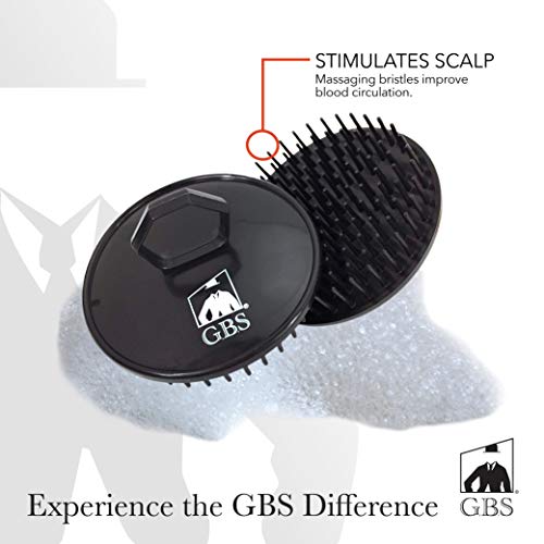 G.B.S лесен за држење на четка за четка за шампон за скалпот за коса и чешел за облекување на желка, црна, пакет од 6