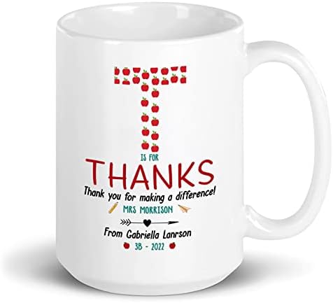 Прилагодени Чаши За Наставници, Наставниците Предаваат Од Срцева Кригла, Персонализирана Шолја За Кафе За Наставници, Подароци За Благодарност