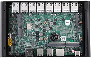 InuoMicro Mini Pc Заштитен Ѕид Linux Centos G4305L8-S2 СО 4305u Процесор На Одборот, 2.2 Ghz Fanless 8 I225V 2.5 G LAN, Двојадрен Мини